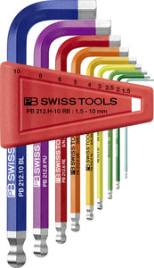 PB Swiss Tools PB 212.H-10 RB彩虹波頭六角匙套裝